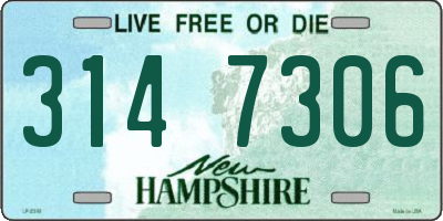 NH license plate 3147306