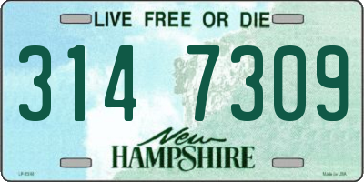 NH license plate 3147309