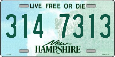NH license plate 3147313