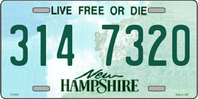 NH license plate 3147320