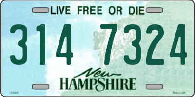 NH license plate 3147324