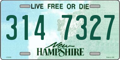 NH license plate 3147327