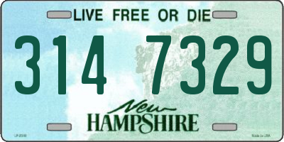 NH license plate 3147329