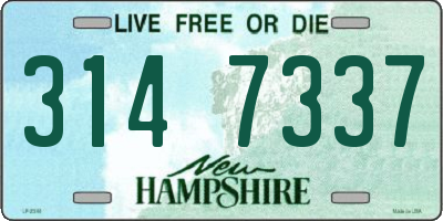 NH license plate 3147337