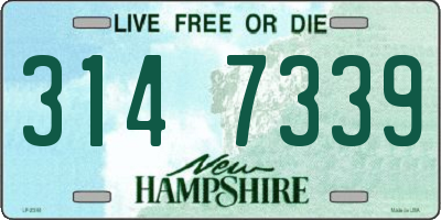 NH license plate 3147339
