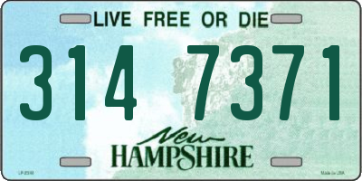 NH license plate 3147371
