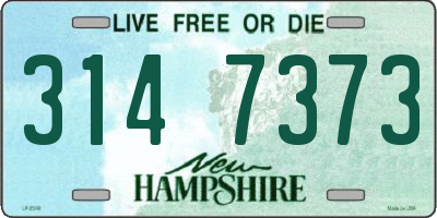 NH license plate 3147373