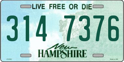 NH license plate 3147376