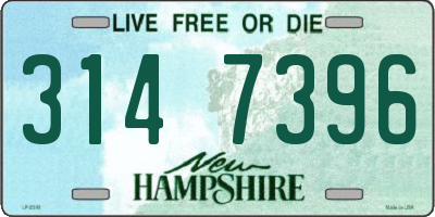 NH license plate 3147396