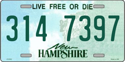NH license plate 3147397