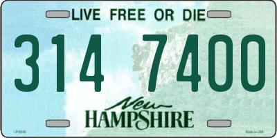 NH license plate 3147400
