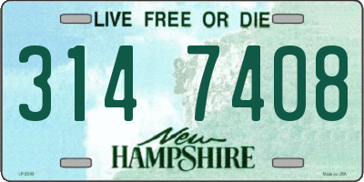 NH license plate 3147408