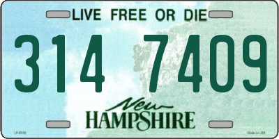 NH license plate 3147409