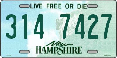 NH license plate 3147427