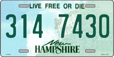 NH license plate 3147430
