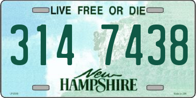 NH license plate 3147438
