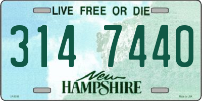 NH license plate 3147440