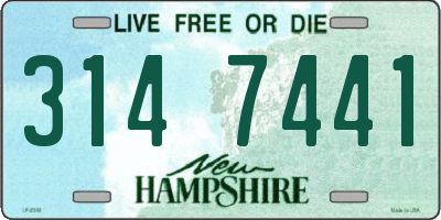 NH license plate 3147441