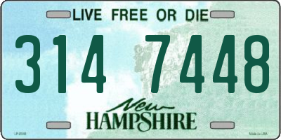 NH license plate 3147448