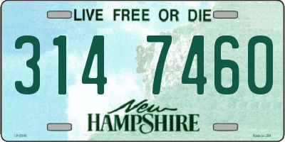 NH license plate 3147460