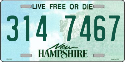 NH license plate 3147467