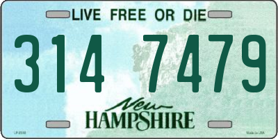 NH license plate 3147479