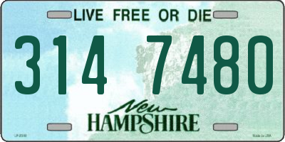 NH license plate 3147480