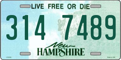 NH license plate 3147489