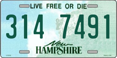 NH license plate 3147491