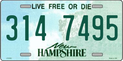 NH license plate 3147495