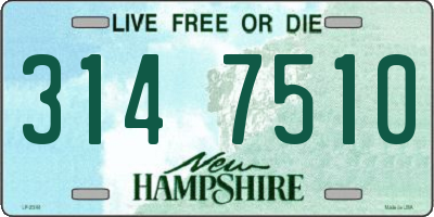 NH license plate 3147510