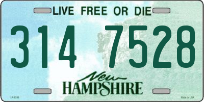 NH license plate 3147528