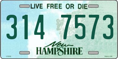 NH license plate 3147573