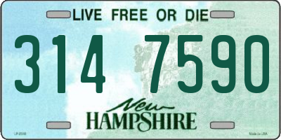 NH license plate 3147590