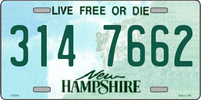 NH license plate 3147662