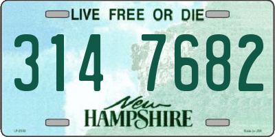 NH license plate 3147682