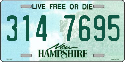 NH license plate 3147695