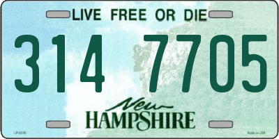 NH license plate 3147705