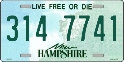 NH license plate 3147741