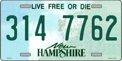 NH license plate 3147762