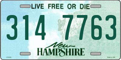 NH license plate 3147763