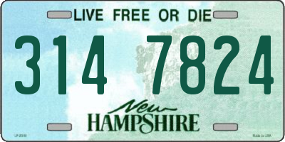 NH license plate 3147824
