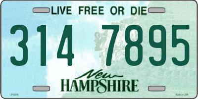 NH license plate 3147895