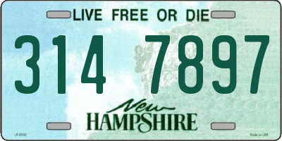 NH license plate 3147897