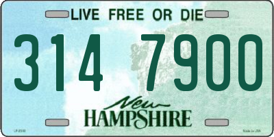 NH license plate 3147900