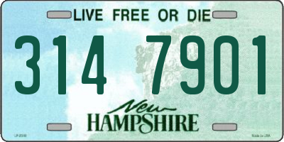 NH license plate 3147901