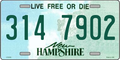 NH license plate 3147902