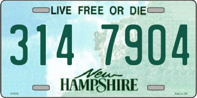 NH license plate 3147904