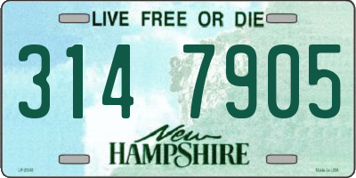 NH license plate 3147905