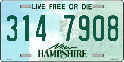 NH license plate 3147908